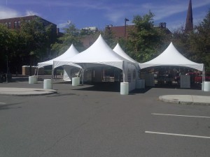 Four 20x20 Elite Tents 2