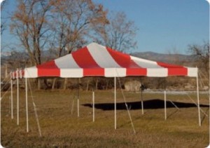 Party Patrol Red White Pole Tent