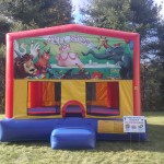 Happy Birthday Circus Bounce House Front