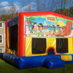 Luau Bounce House Left Side