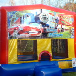 Cars Trains Planes Bounce House Left Side